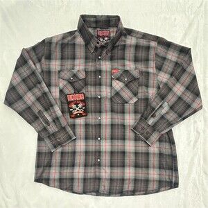 DIXXON x BARRETT JACKSON 2025 Collab Limited Edition Flannel Shirt Men's 4XL NWT